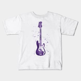 P-Style Bass Guitar Universe Texture Kids T-Shirt